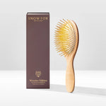 Snow Fox Skincare Gua Sha Hair & Scalp Brush: Premium Wooden Edition